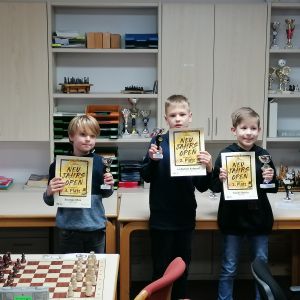 U10 (1-3 Platz) von links: Max Krumpe, Raphael Leidigkeit, Moritz Franke